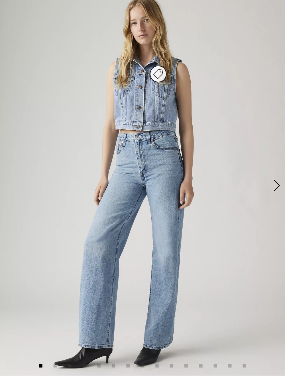 Women's Ribcage Wide Leg Jeans 28/32